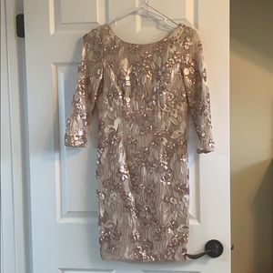 Aidan Mattox sequin sheath dress